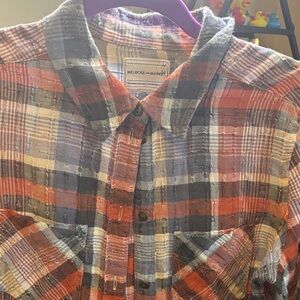 Melrose and Market Men's Multicolor Plaid Shirt